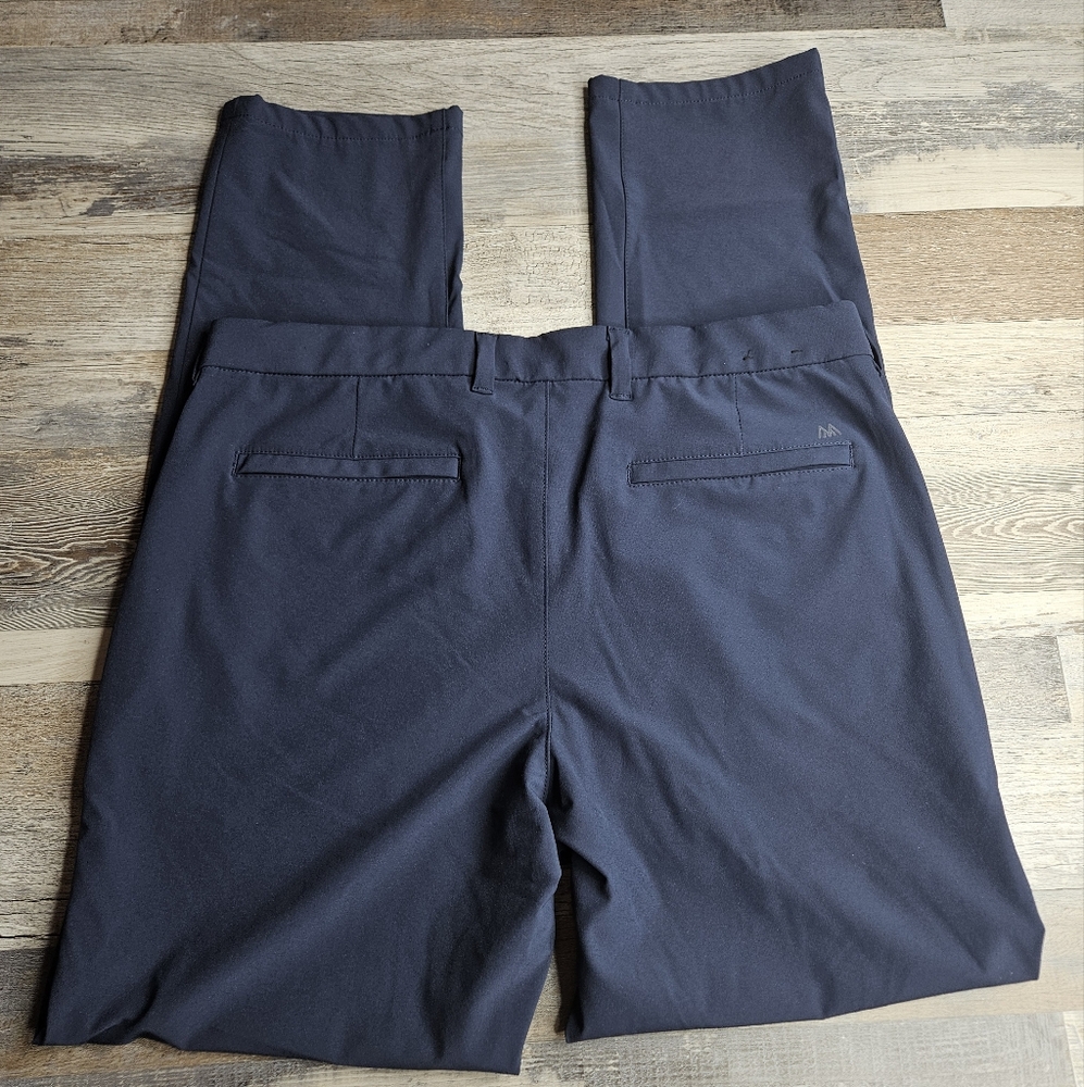 Mizzen + Main Men's Helsman Slim Pants Navy Blue 34x32 - Picture 8 of 9